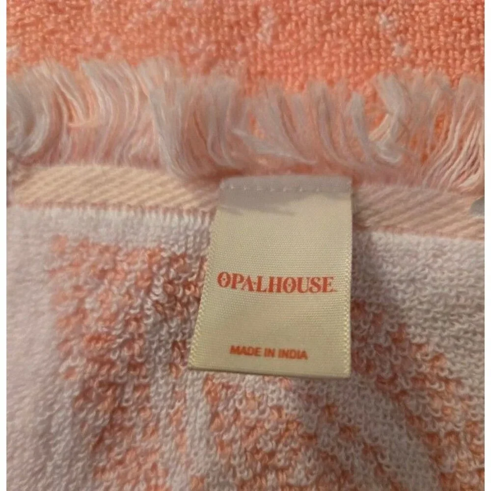 2 Pretty Peach Opal House Hand Towels.